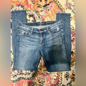 7 For All Mankind Women's Gwenevere Skinny stretch Jeans